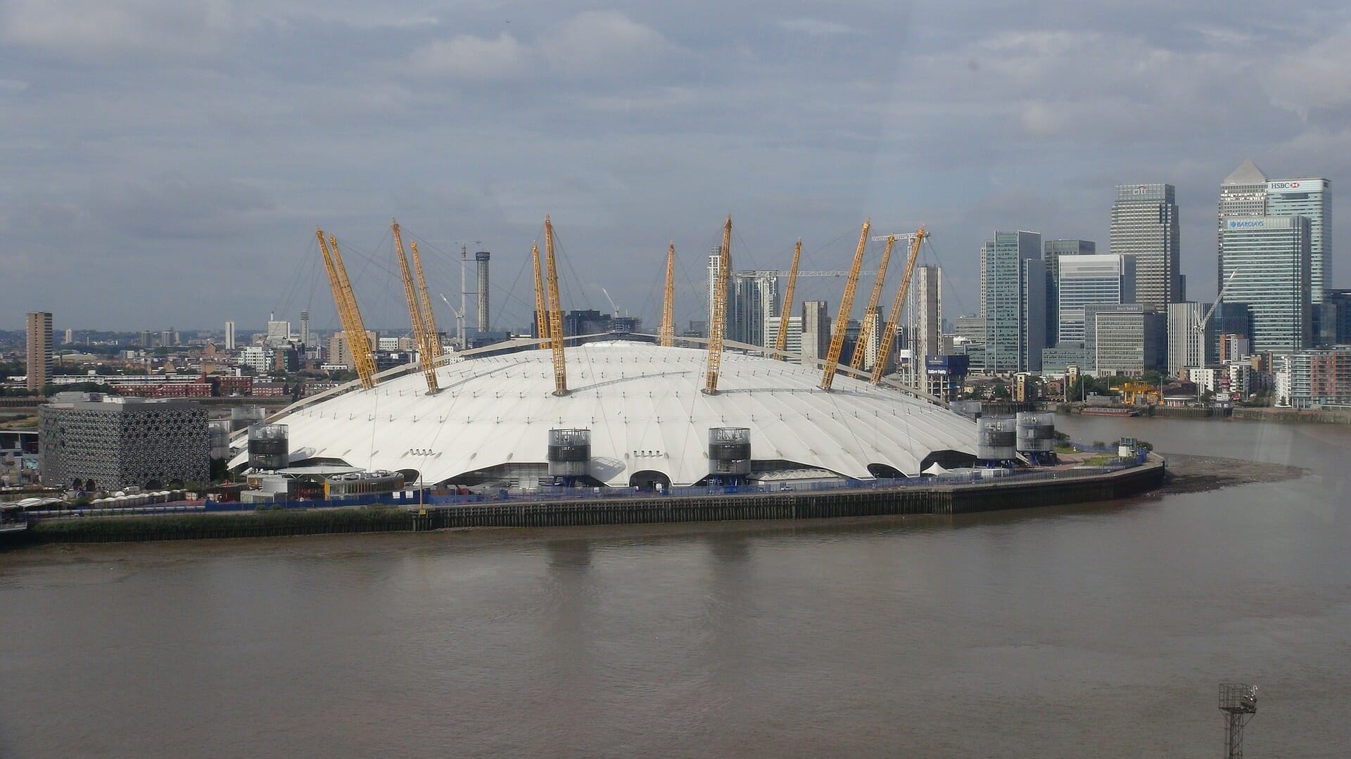 O2 Arena constructed with mostly Fluoropolymer Fabrics